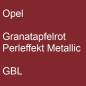 Preview: Opel, Granatapfelrot Perleffekt Metallic, GBL.